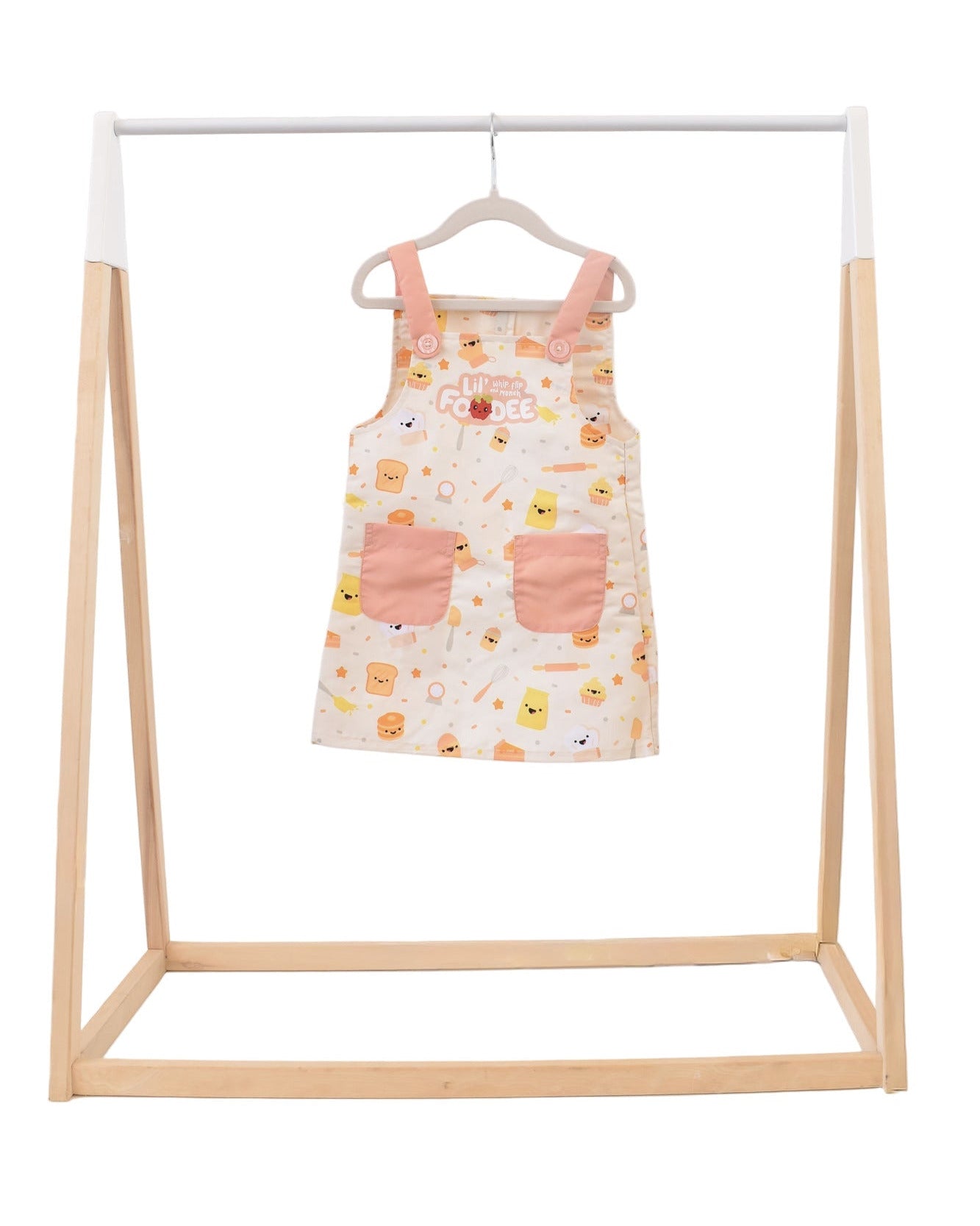 Lil' Foodee Lil Baker classic apron with pastel baking pattern and wipe-clean finish.