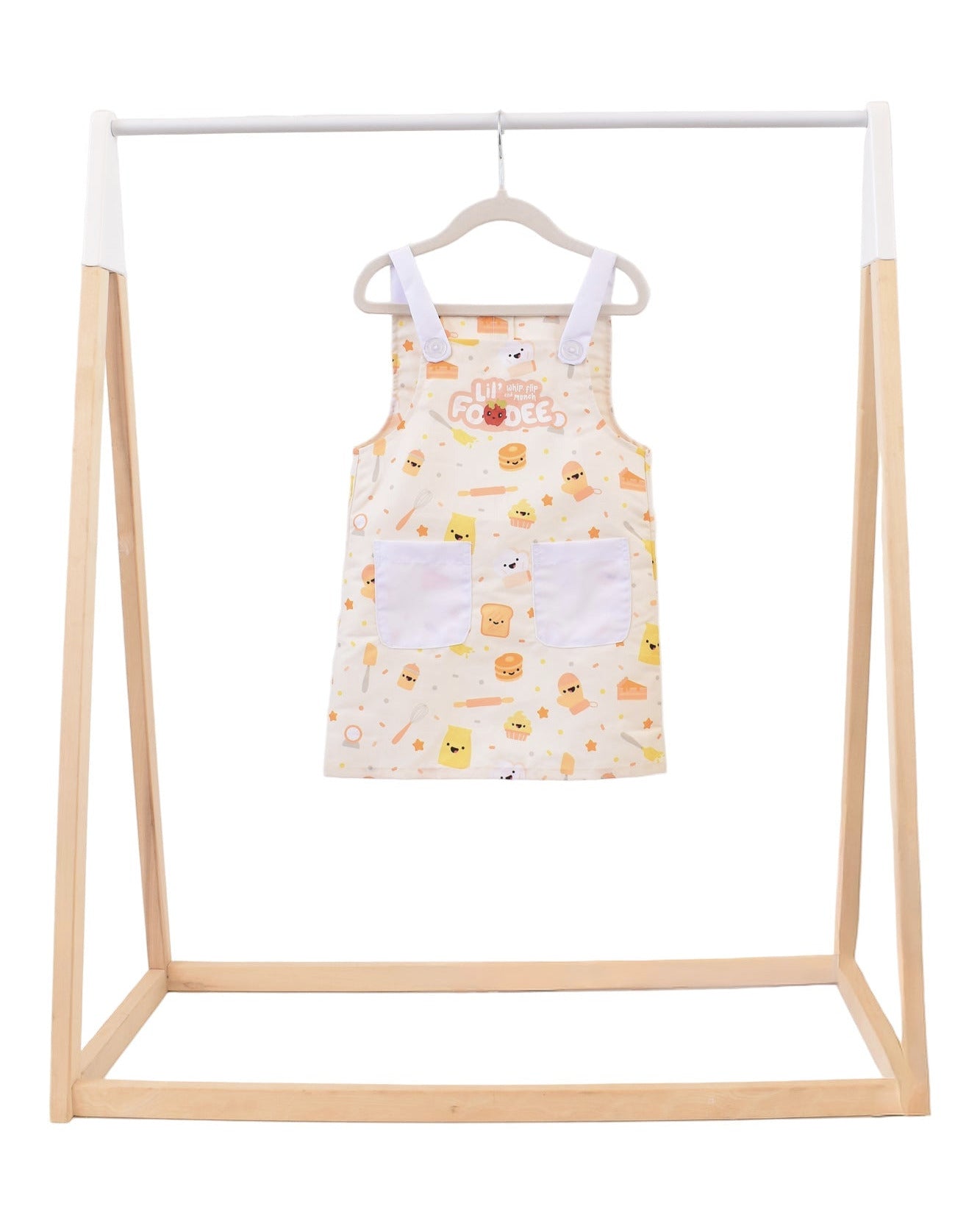 Lil' Foodee Lil Baker classic apron with pastel baking pattern and wipe-clean finish.
